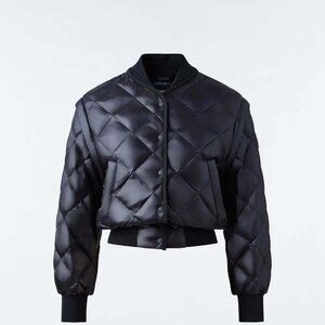 Mackage Black Bomber Jacket Women’s Size Small Lightweight